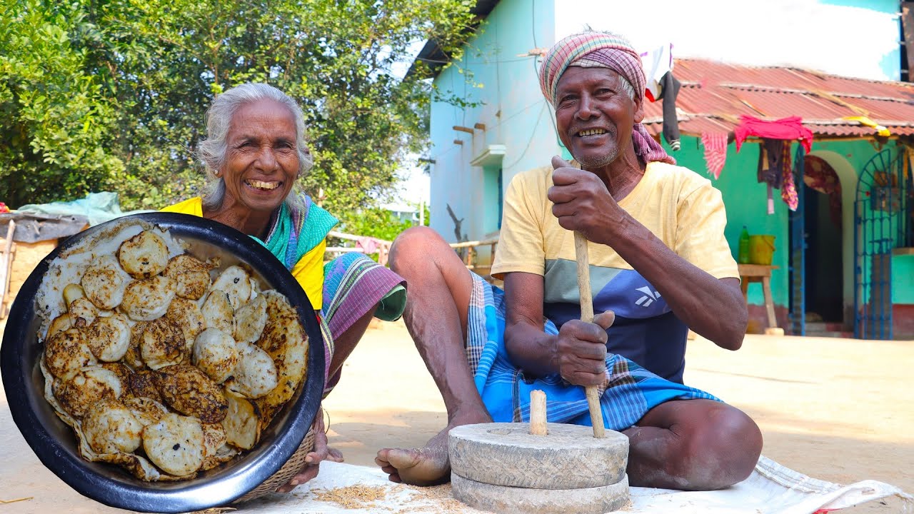 Village style pitha and chicken curry | chicken recipe and pitha recipe | tribe cooking recipes