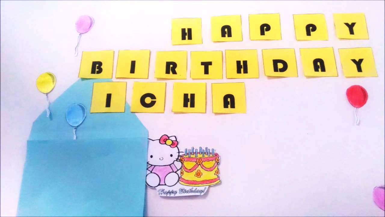 Stop Motion Happy Birthday Icha YouTube