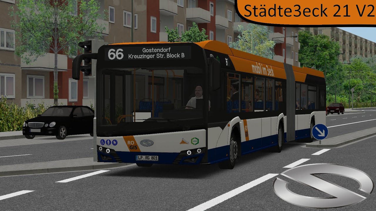 OMSI 2 I Im Solaris auf dem Kurzläufer Linie 66 im Städte3eck