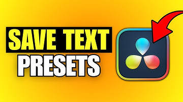 How To Save Text Preset in DaVinci Resolve