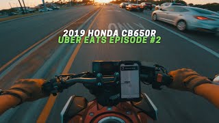 Celebrity Uber Eats on a Motorcycle | 2019 Honda CB650R | Episode #2 Profile