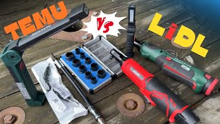 SHOCKING RESULTS! Temu VS. Lidl. Cordless ratchets. Work lights. Extensions. Bolt extractors.