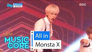 [HOT] Monsta X - All in, 몬스타엑스 - 걸어(All in) Show Music core 20160604
