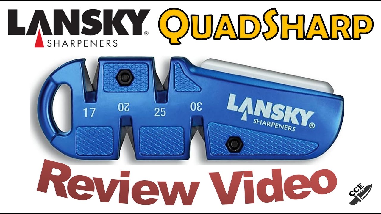 Lansky QuadSharp Portable Multi-Angle Sharpener Blue for Sale