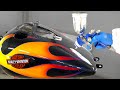 If a professional painter paints it seriously... "How to custom paint" Harley-Davidson