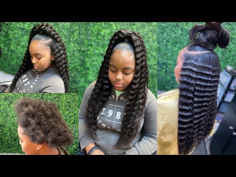 how-to-do-a-glueless-up-down-crimped-ponytail-on-natural-hair
