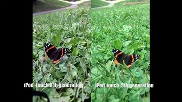 iPod touch Camera spec Comparison 5th and 6th generation