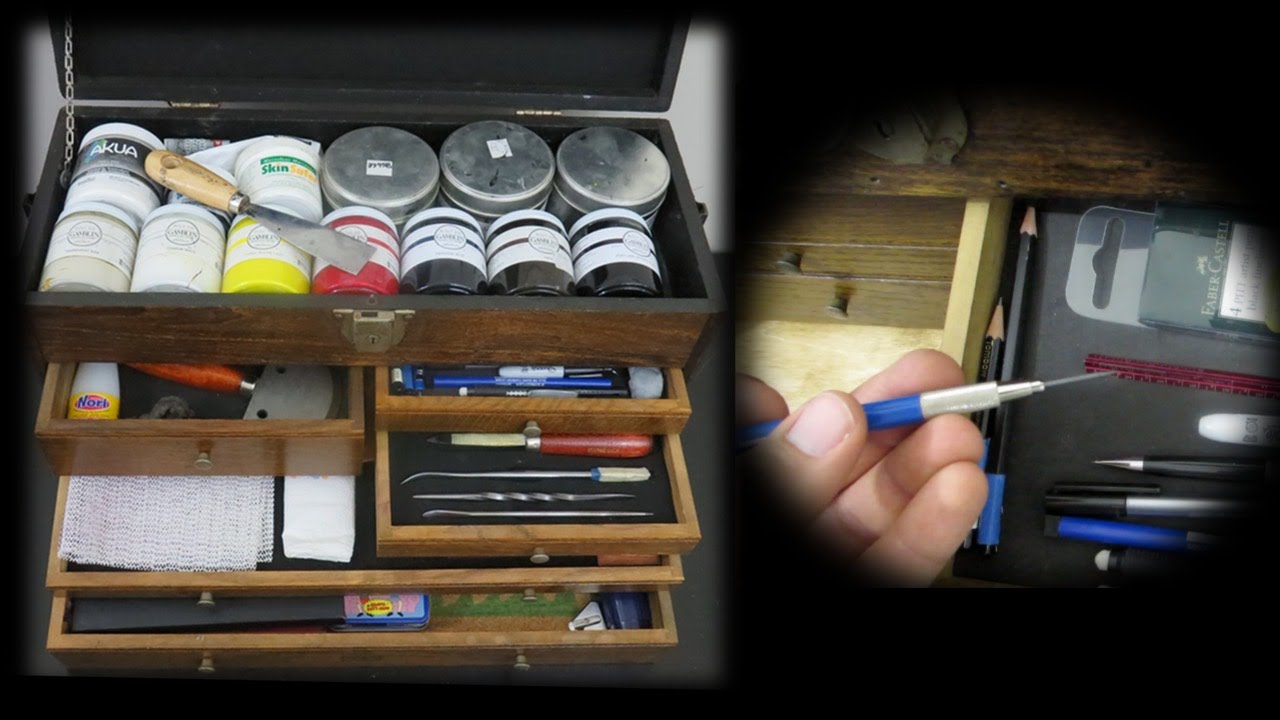 What's in My Printmaking and Art Supply Storage Toolbox 