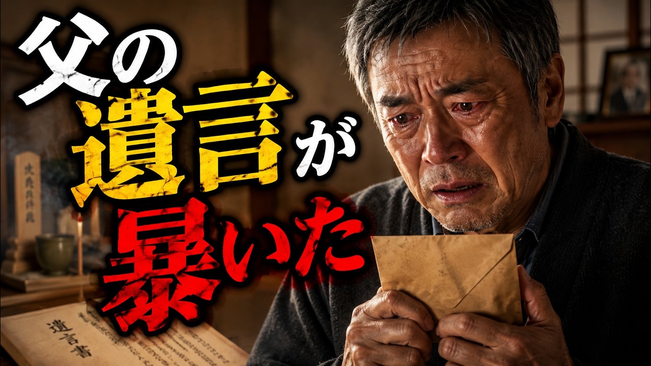 父の遺品整理で見つかった封筒には、家族が知らなかった真実が書かれ