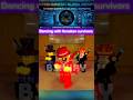 Roblox Dancing With Forsaken Survivors 🕺🔥 | Epic Dance Challenge #shorts #roblox #gaming