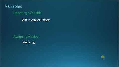 27  VBA   Variables And Data Types Programming In Access