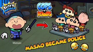 Shinchan and his friends playing silly royale but masao is police 😱🔥 | cops and robbers in among us screenshot 4