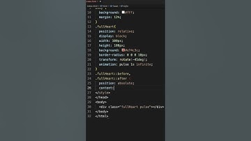 Creating a HEART ANIMATION in CSS HTML | CSS & HTML