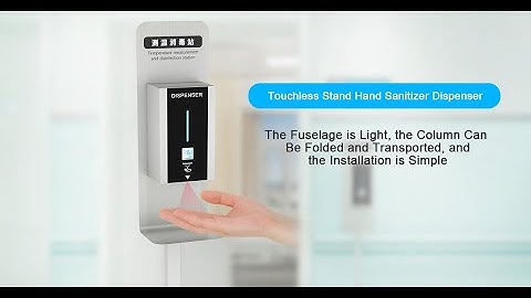 TF86 Automatic Thermometer Hand Sanitizer Dispenser  Equipment Installation Video