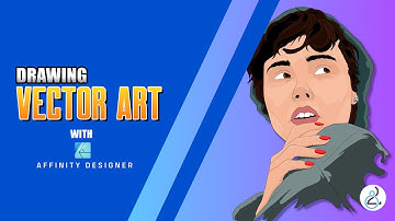 Affinity Designer Vector Art | Timelapse Speed Art 🎨 | Portrait Vector Art