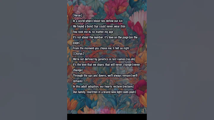 Original Love Song 23 In this adult adoption, our hearts reclaim #adultadoption #adoptionday