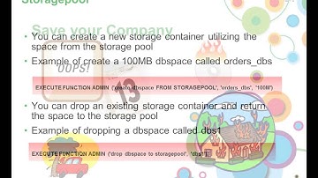 Getting the Most From Informix Compression and Other Storage Optimization Features