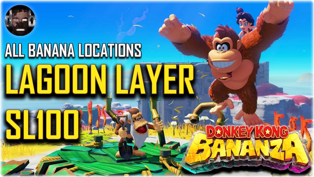 BNANAページ Lagoon Layer (SL100) Banandium Gem Locations - Donkey Kong Bananza