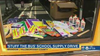 'Stuff the Bus' event aims to help families in need get school supplies