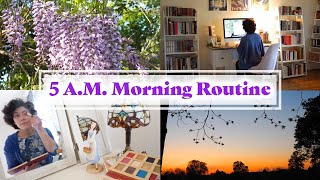 5 AM MORNING ROUTINE | sunrise chasing & new writing project