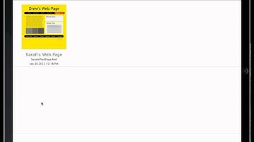 How to select a web page template - Creating Web Page on the iPad using the HTML Egg App