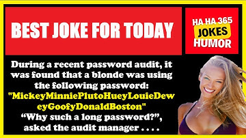 BEST JOKE FOR TODAY 😂 Blonde Password 🤣 A Story To Make You Smile 😂 #blonde #computer #password