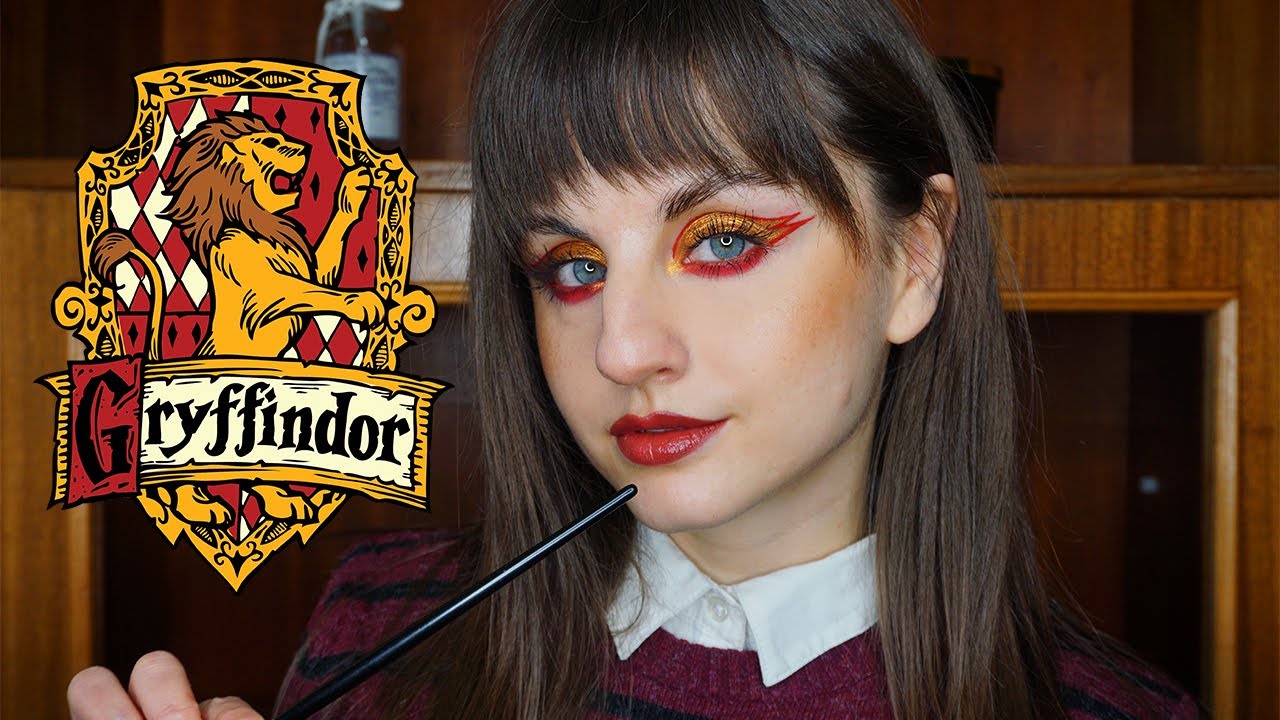 ⚡️ Harry Potter - Gryffindor House inspired makeup look. #halloweenma