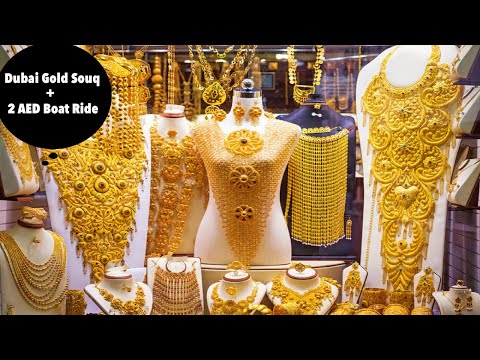 Dubai Gold Souk / Dubai Spice Market/ Dubai abrah