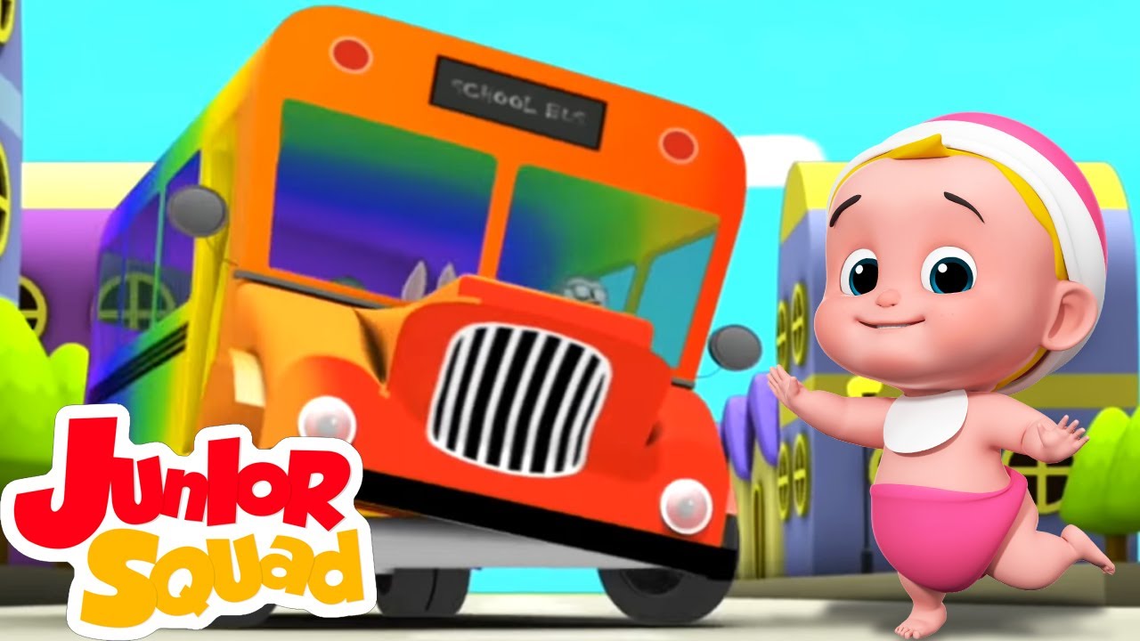 Ruedas en el bus | Dibujos animados | Educación | Junior Squad Español | Canciones infantiles