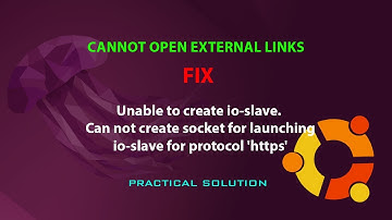 FIX: Unable to create io-slave. Can not create socket for launching io-slave for protocol 