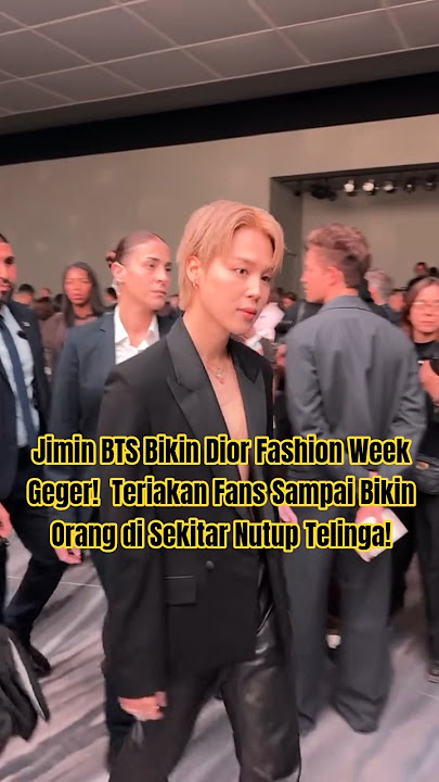 Jimin BTS Bikin Geger! Teriakan Fans Sampai Bikin Orang di Sekitar Nutup Telinga! #kpop #shorts