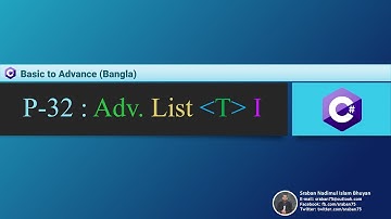 Part-32. C# B-A Tutorial (Bangla). Adv. List (Capacity, Count)