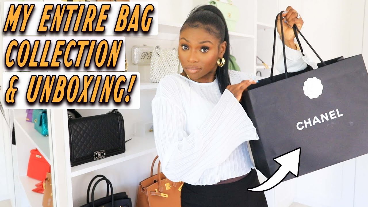 MY ENTIRE BAG COLLECTION + CHANEL UNBOXING! 