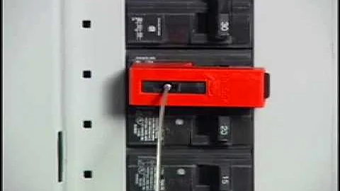 EZ Panel LocTM   Clamp on Breaker Lockout