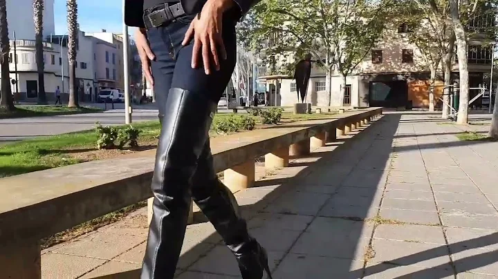 AROLLO genuine leather High Heel Thigh High Boots Queen