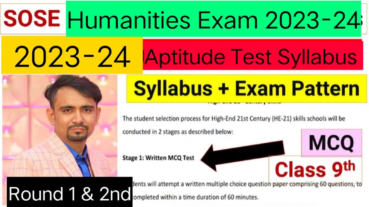  Humanities Sose Syllabus 2023 24 Class 9 Sose Syllabus 2023 24 Aptitude Test Syllabus 2024