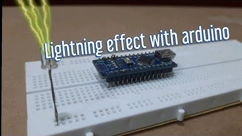 lightning and thunder effect with arduino and leds