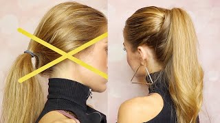 PONYTAIL TRICK FOR THIN HAIR| QUICK AND EASY HAIRSTYLE | Peinado Recogido Facil y Rapido