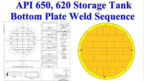 API 650, Storage Tank, bottom plate, basic weld sequence.