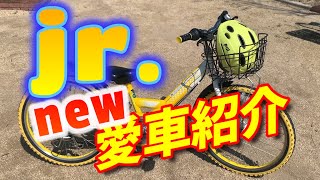 ｊｒ．の新たな愛車紹介  甥っ子の乗らなくなった自転車をタダでもらいました。