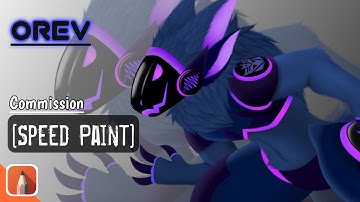 [Speedpaint] Commission - Furry Protogen (Orev)  - Autodesk Sketchbook