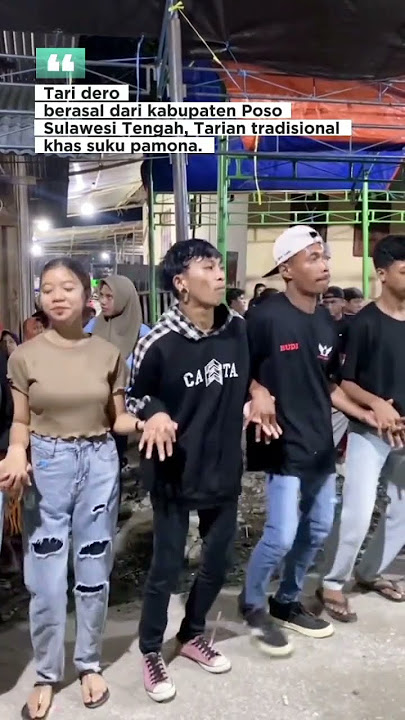 tari dero berasal dari kabupaten poso sulawesi tengah #shortvideo #shorts #dance #sulawesi