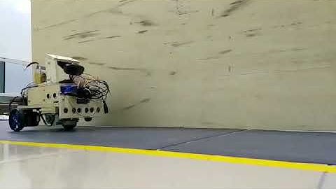 Wall Following Robot (finish track without knocking barrier) (NI Myrio + Labview)