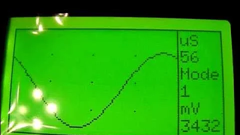 Arduino 5 million samples per second oscilloscope with 128x64 LCD
