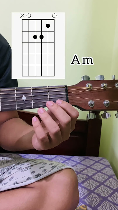 Easy guitar chord for beginners (A minor) #guitartutorial #guitarlesson #guitar #music