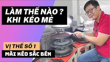 Kéo cắt tóc bị mẻ bị vấp thì phải mài kéo cắt tóc thế nào ? Dạy mài kéo cắt tóc | Quang 3S