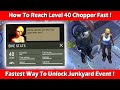 Fastest way to reach level 40 chopper  unlock junkyard  last day on earth survival