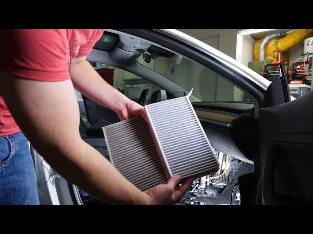 Model 3/Y Cabin Air Filter Replacement and Evaporator Cleaning 