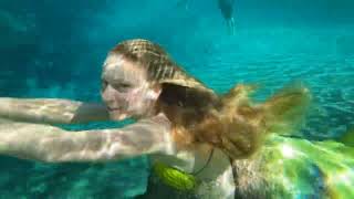 Underwater Trina The Mermaid Autism Awareness Tail Gilchrist Springs Florida Adventure