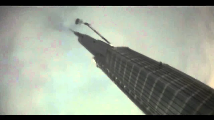 Insane Base Jump off Dubai's 828m (2,716ft) Burj Khalifa tower.